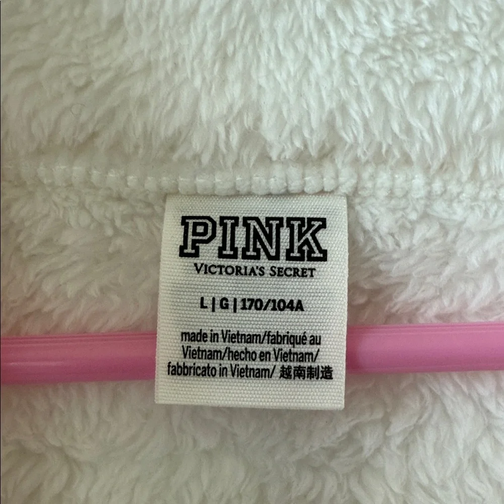 PINK Victoria's Secret White Teddy Jacket - Picture 3 of 4
